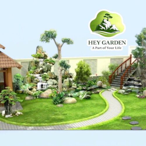 Hòn non bộ cao cấp tại KDT Phú Mỹ Hưng (Quận 7, TP.HCM).