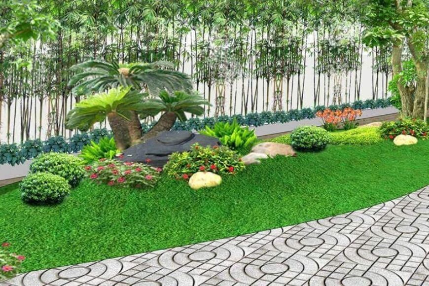 Country-style garden design & construction combined with Koi pond & rockery – The most popular green living trend
