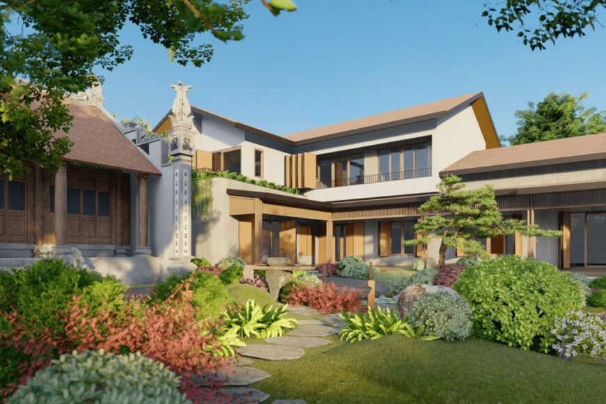Landscape design solutions balancing scenery and functional use